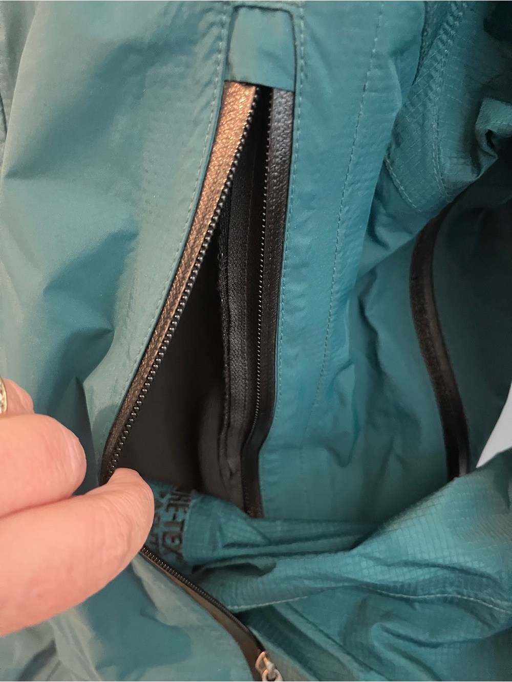 L.L. Bean Mens Teal Hooded Waterproof Goretex Rain Jacket Vintage - Picture 2 of 12